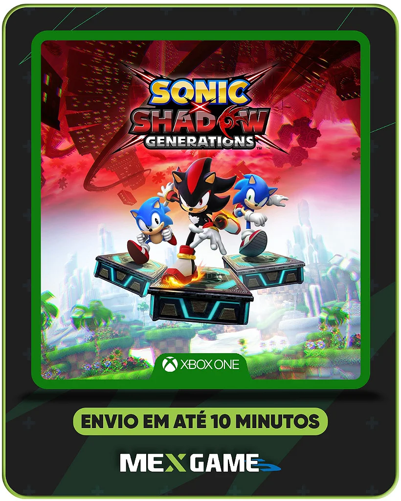 SONIC X SHADOW GENERATIONS - XBOX ONE - MÍDIA DIGITAL