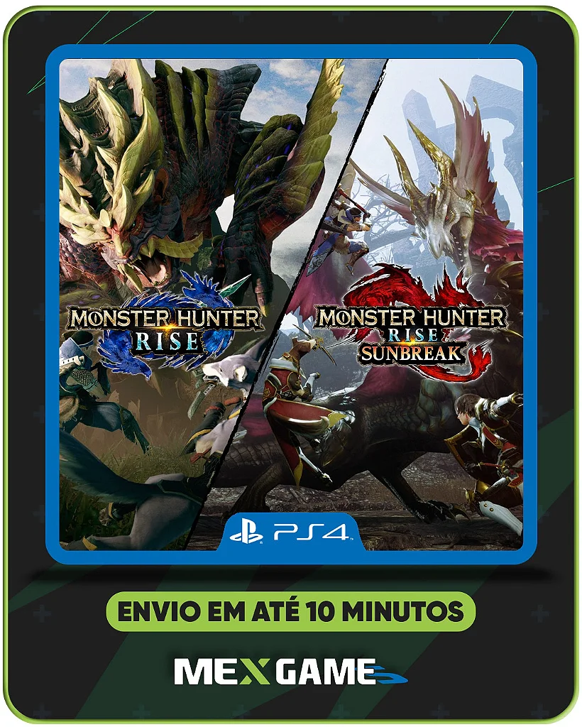 MONSTER HUNTER RISE + SUNBREAK - PS4 - MÍDIA DIGITAL