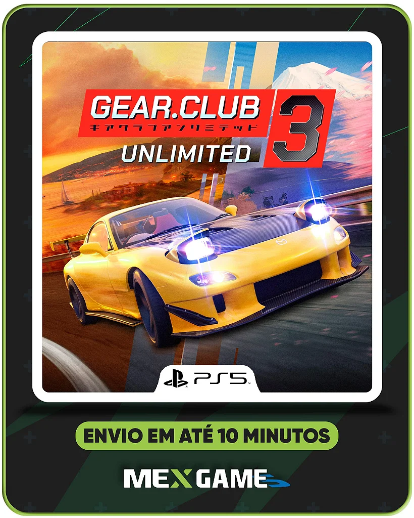 GEAR.CLUB UNLIMITED 3 - PS5 - MÍDIA DIGITAL