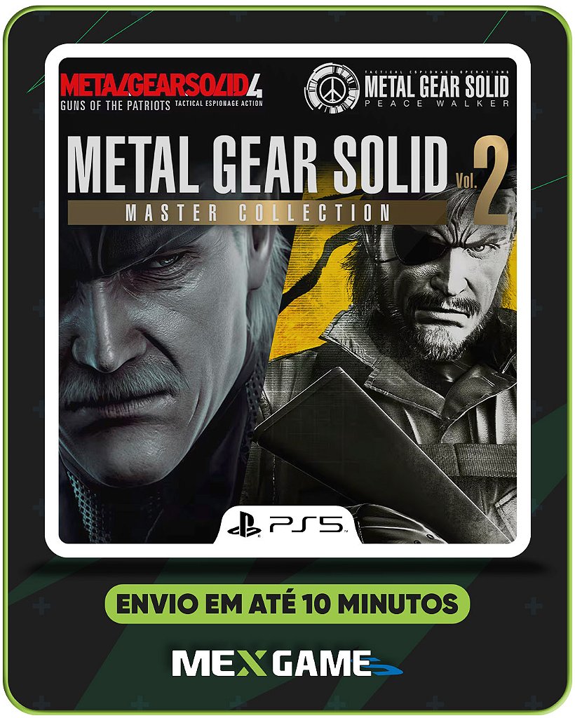 METAL GEAR SOLID: MASTER COLLECTION VOL. 2 - PS5 - MIDIA DIGITAL