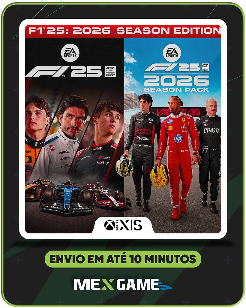 F1 25 EDIÇÃO DA TEMPORADA 2026 - XBOX SERIES X|S - MÍDIA DIGITAL