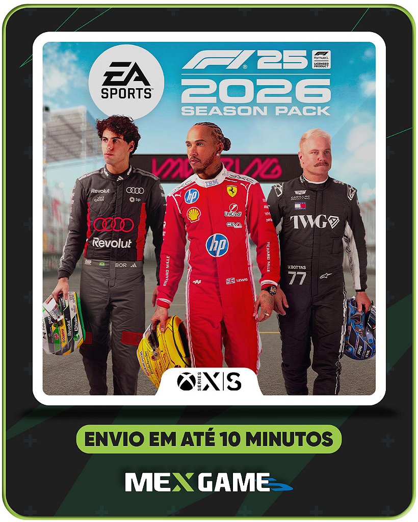 PACOTE F1 26 (DLC) - XBOX SERIES X|S - MÍDIA DIGITAL