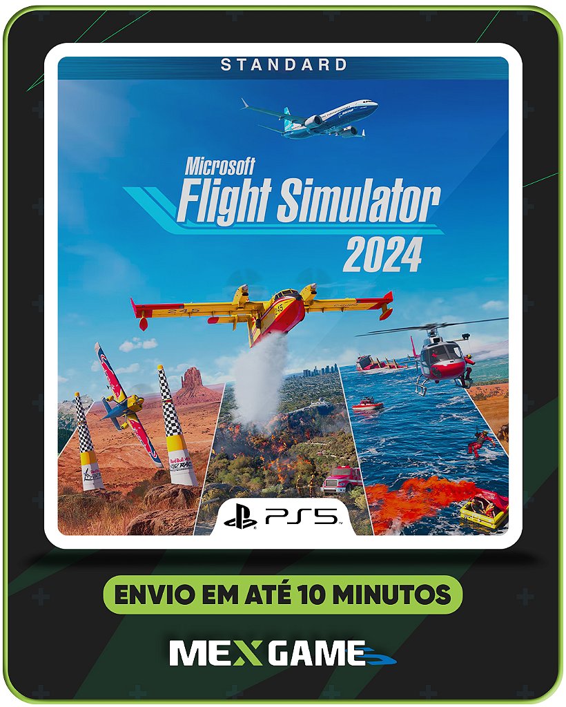 MICROSOFT FLIGHT SIMULATOR 2024 - PS5 - MIDIA DIGITAL