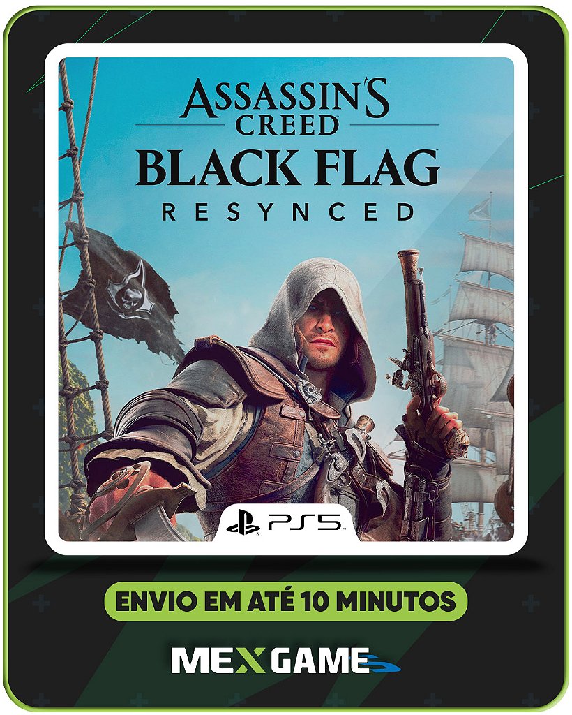 ASSASSIN’S CREED BLACK FLAG RESYNCED - PS5 - MIDIA DIGITAL