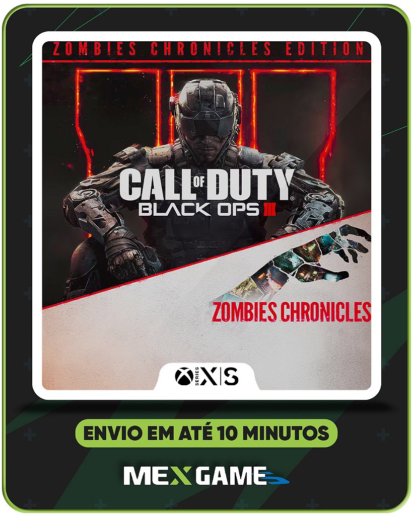 CALL OF DUTY BLACK OPS 3 ZOMBIES - XBOX SERIES X|S - MÍDIA DIGITAL
