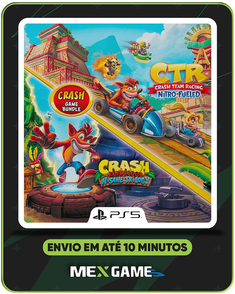 CRASH NITRO + CRASH TRILOGY - PS5 - MÍDIA DIGITAL