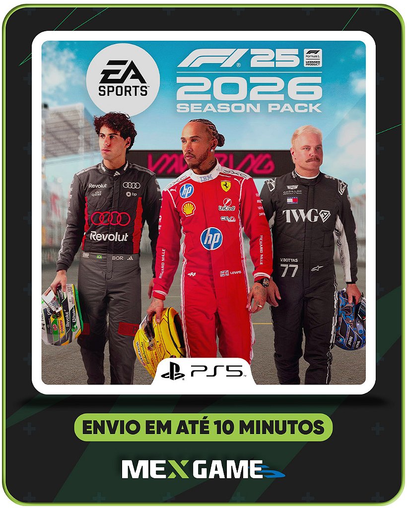 PACOTE F1 26 (DLC) - PS5 - MIDIA DIGITAL