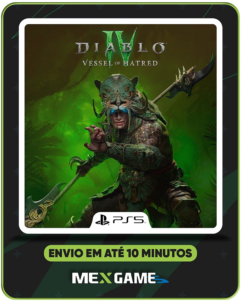 DIABLO IV: VESSEL OF HATRED DLC - PS5 - MÍDIA DIGITAL