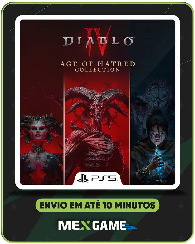 DIABLO IV: AGE OF HATRED COLLECTION - PS5 - MIDIA DIGITAL