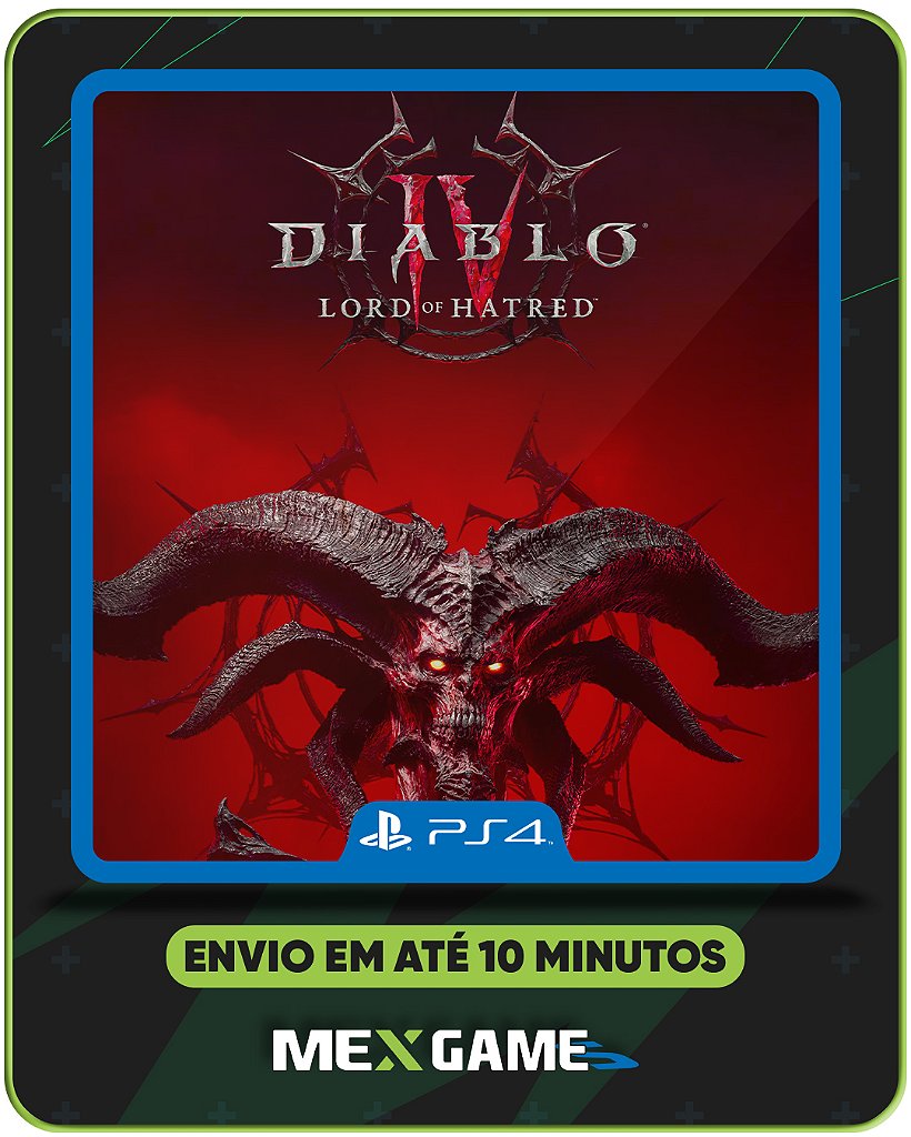 DIABLO IV: LORD OF HATRED (DLC) - PS4 - MIDIA DIGITAL