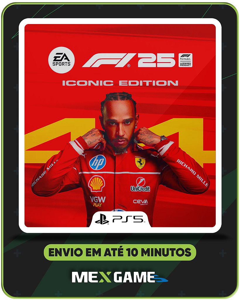 F1 25 ICONIC EDITION - PS5 - MÍDIA DIGITAL (ACESSO ANTECIPADO)
