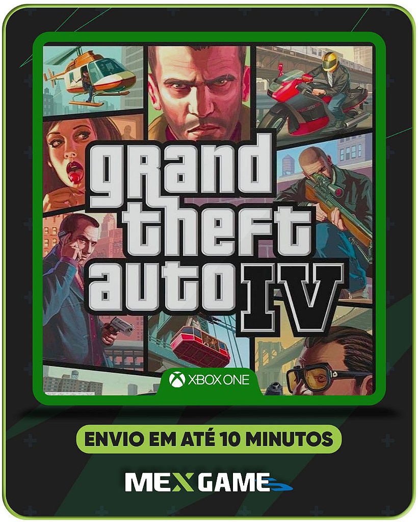GRAND THEFT AUTO (GTA) IV - XBOX ONE - MÍDIA DIGITAL