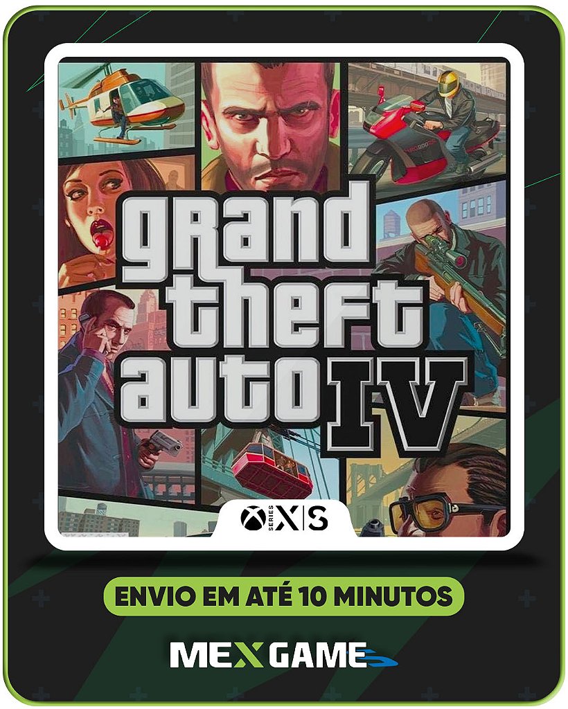 GRAND THEFT AUTO (GTA) IV - XBOX SERIES X|S- MÍDIA DIGITAL