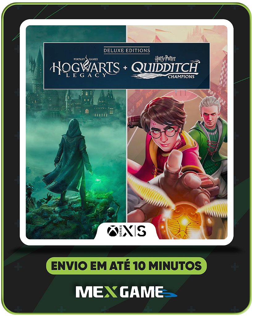 HOGWARTS LEGACY DELUXE + HARRY POTTER OS CAMPEÕES DO QUADRIBOL - XBOX SERIES X|S - MÍDIA DIGITAL