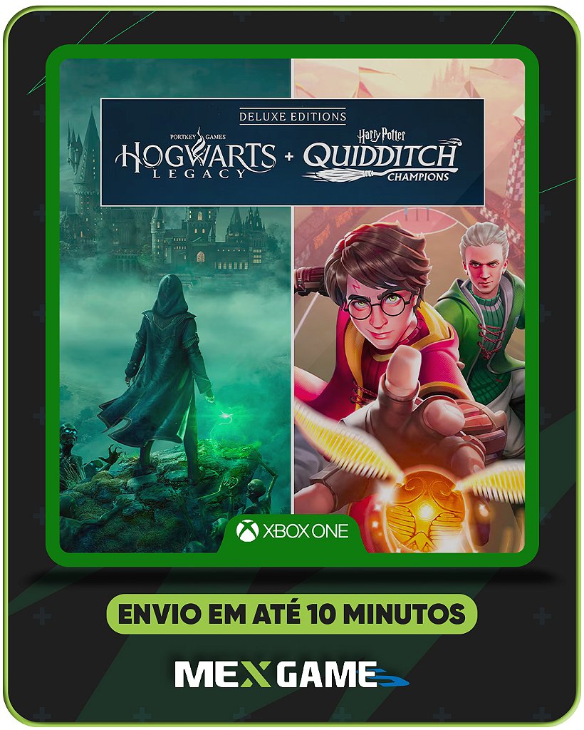 HOGWARTS LEGACY DELUXE + HARRY POTTER OS CAMPEÕES DO QUADRIBOL - XBOX ONE - MÍDIA DIGITAL