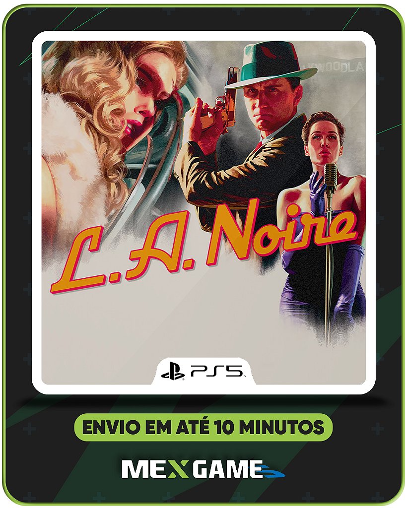 L.A NOIRE - PS5 - MÍDIA DIGITAL