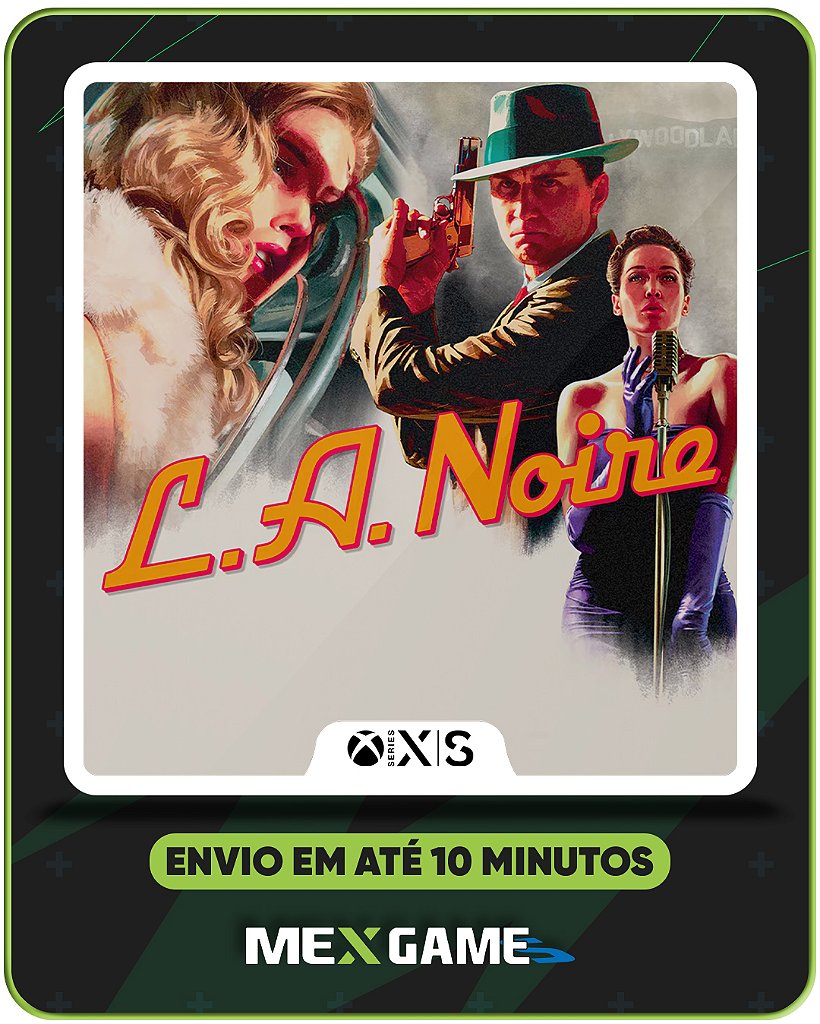 L.A. NOIRE - XBOX SERIES X|S - MÍDIA DIGITAL
