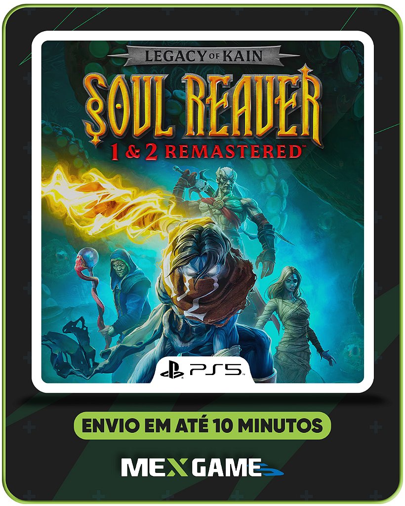 LEGACY OF KAIN SOUL REAVER 1 E 2 REMASTERD - PS5 - MÍDIA DIGITAL