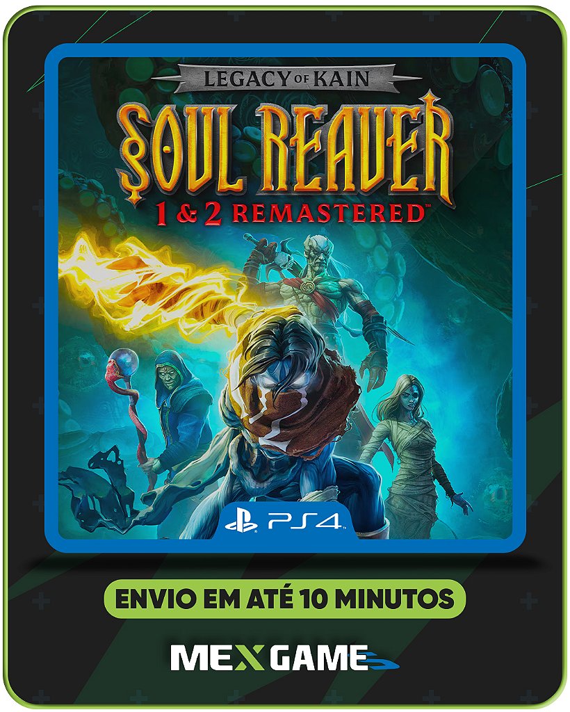 LEGACY OF KAIN SOUL REAVER 1 E 2 REMASTERD - PS4 - MÍDIA DIGITAL