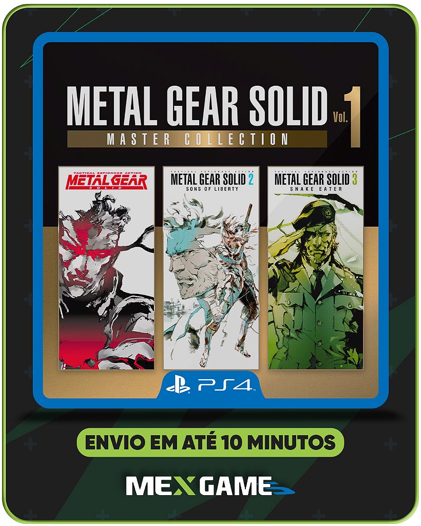 METAL GEAR SOLID MASTER COLLECTION VOL 1 - PS4 - MÍDIA DIGITAL