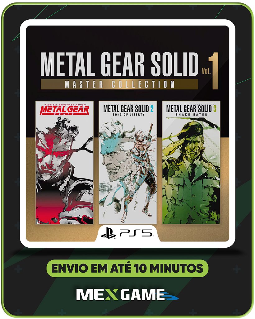 METAL GEAR SOLID MASTER COLLECTION VOL 1 - PS5 - MÍDIA DIGITAL