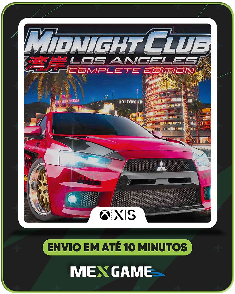 MIDNIGHT CLUB: LOS ANGELES COMPLETE EDITION - XBOX SERIES X|S - MÍDIA DIGITAL