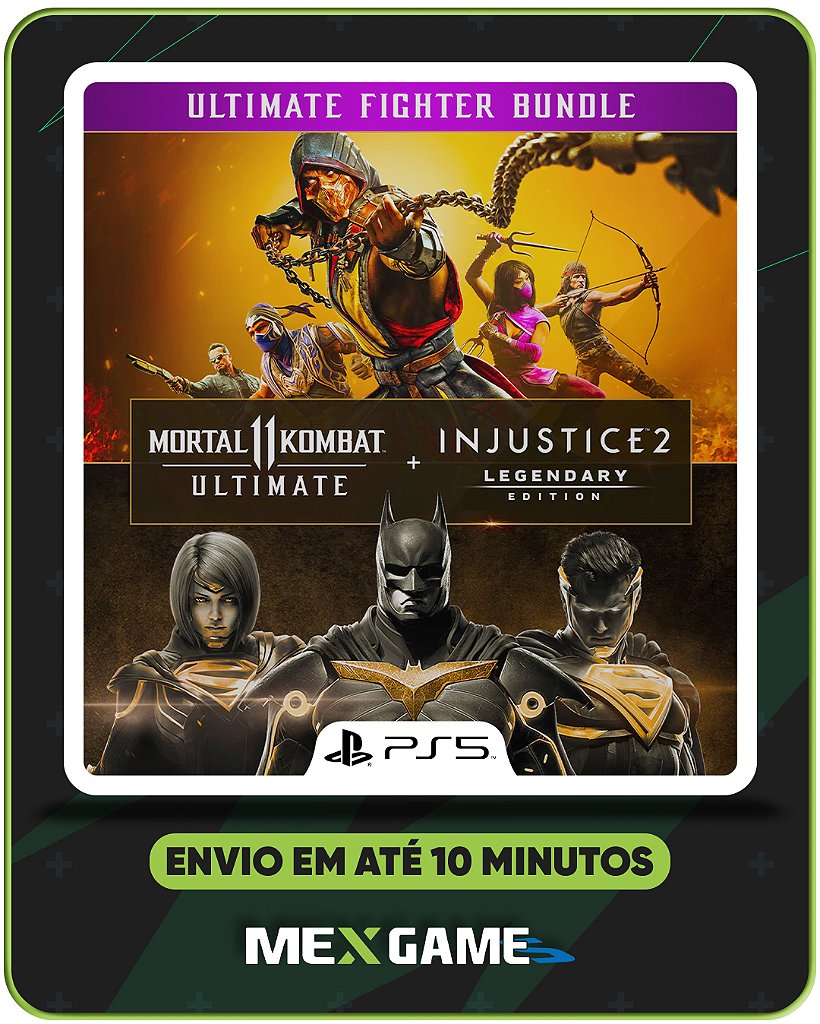 MORTAL KOMBAT 11 ULTIMATE + INJUSTICE 2 LEGENDARY- PS5 - MIDIA DIGITAL