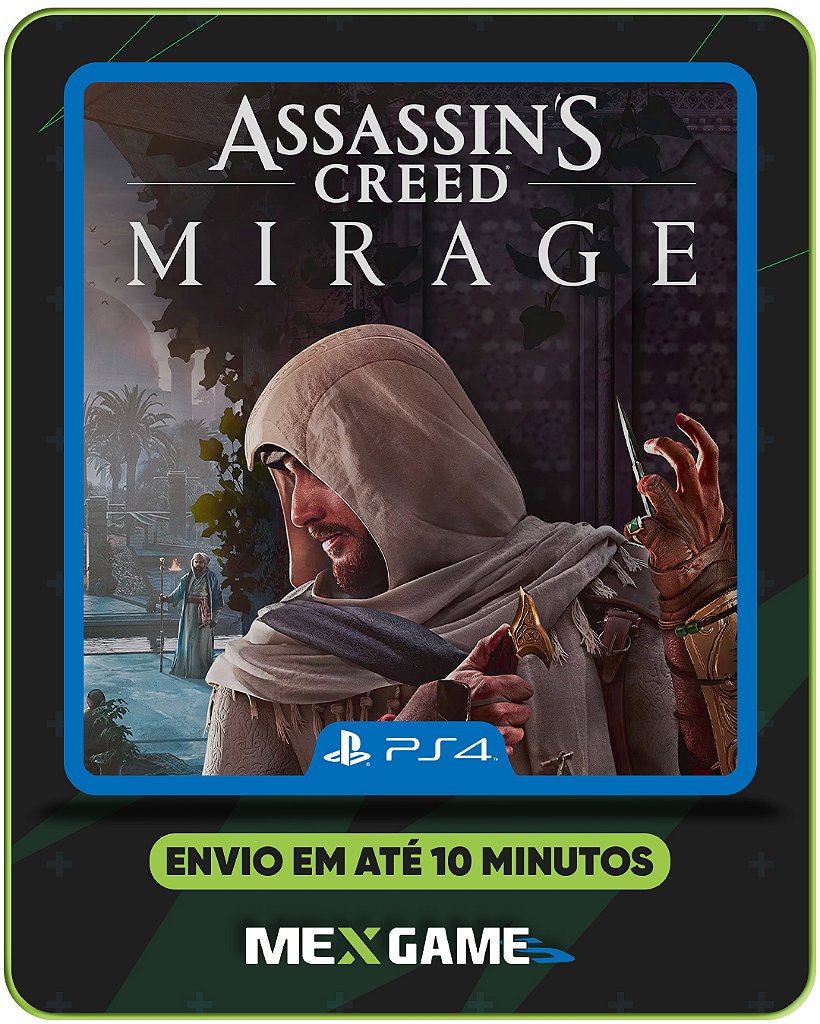 ASSASSINS CREED MIRAGE - PS4 - MÍDIA DIGITAL