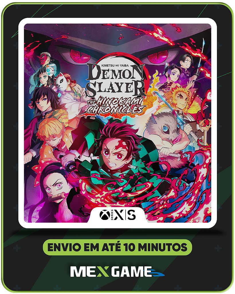 DEMON SLAYER - KIMETSU NO YAIBA - THE HINOKAMI CHRONICLES STANDARD EDITION - XBOX SERIES X|S - MÍDIA DIGITAL