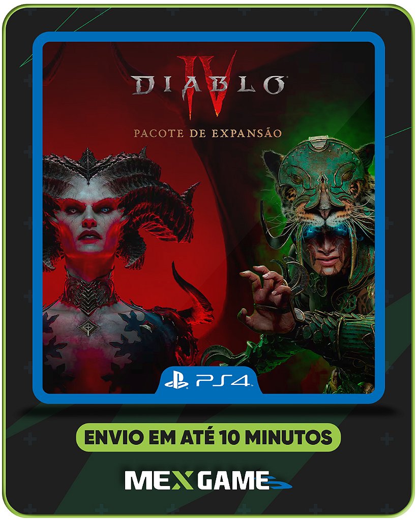 DIABLO IV + VESSEL OF HATRED - PS4 - MÍDIA DIGITAL