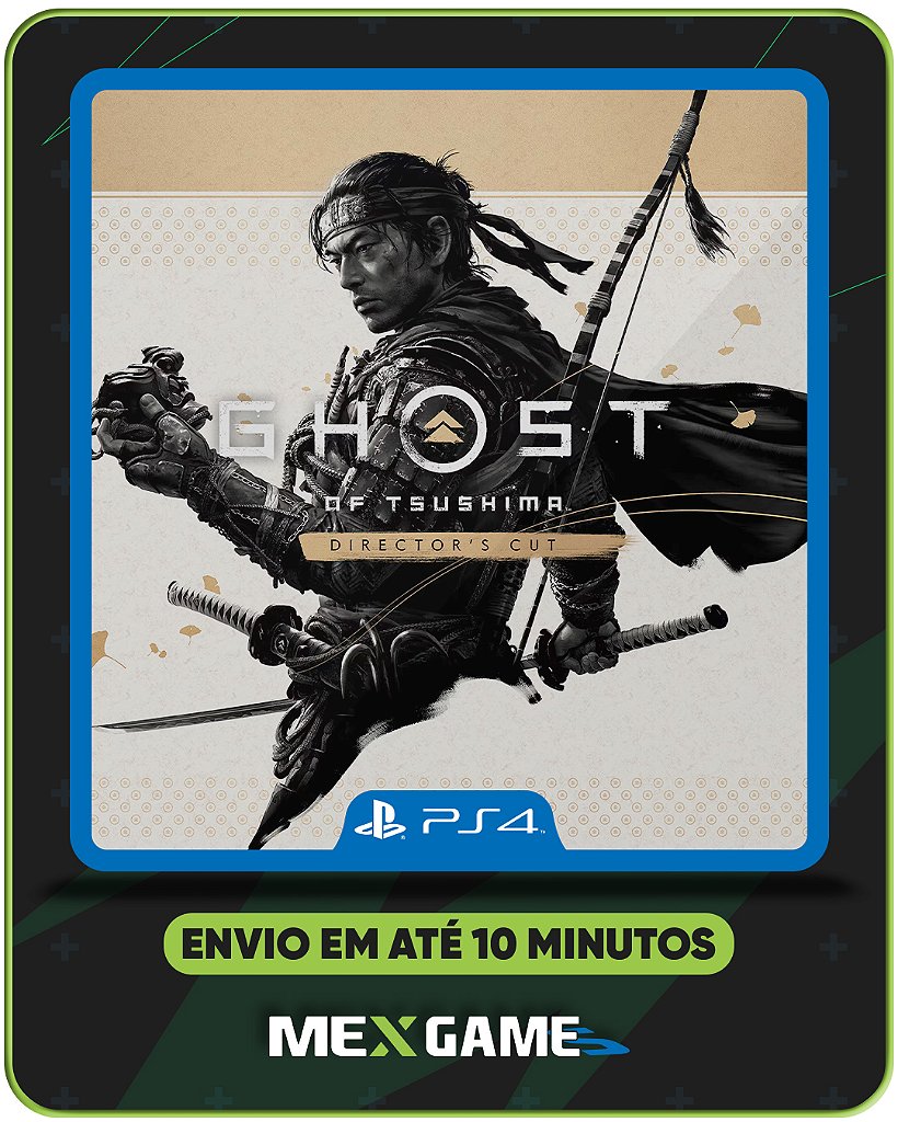 GHOST OF TSUSHIMA VERSÃO DO DIRETOR - PS4 - MÍDIA DIGITAL