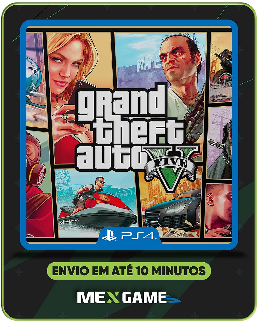 GRAND THEFT AUTO (GTA) V - PS4 - MÍDIA DIGITAL