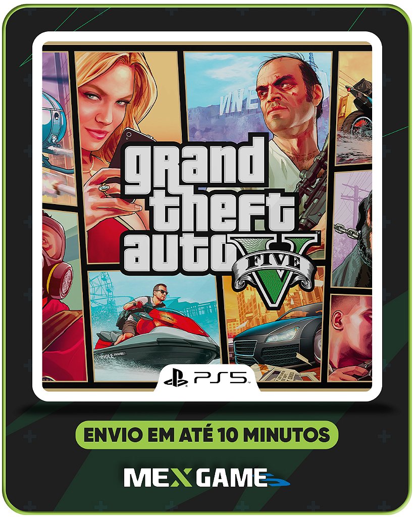 GRAND THEFT AUTO (GTA) V - PS5 - MÍDIA DIGITAL