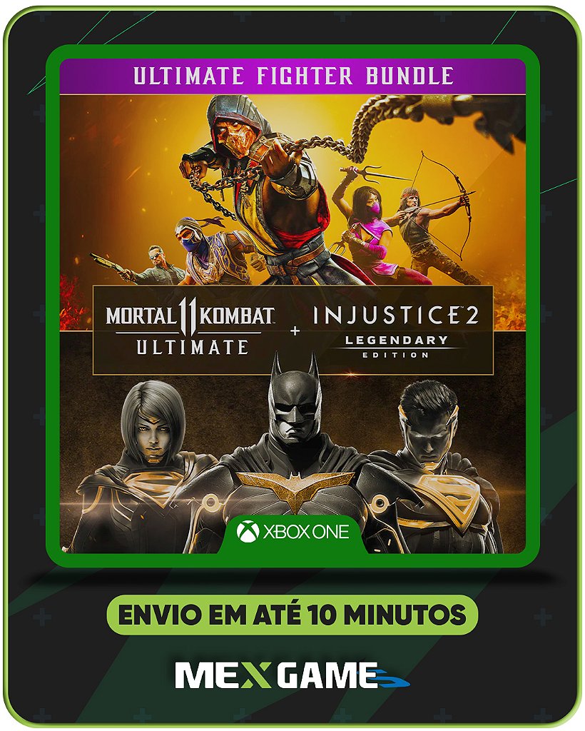 MORTAL KOMBAT 11 ULTIMATE + INJUSTICE 2 LEGENDARY- XBOX ONE - MÍDIA DIGITAL