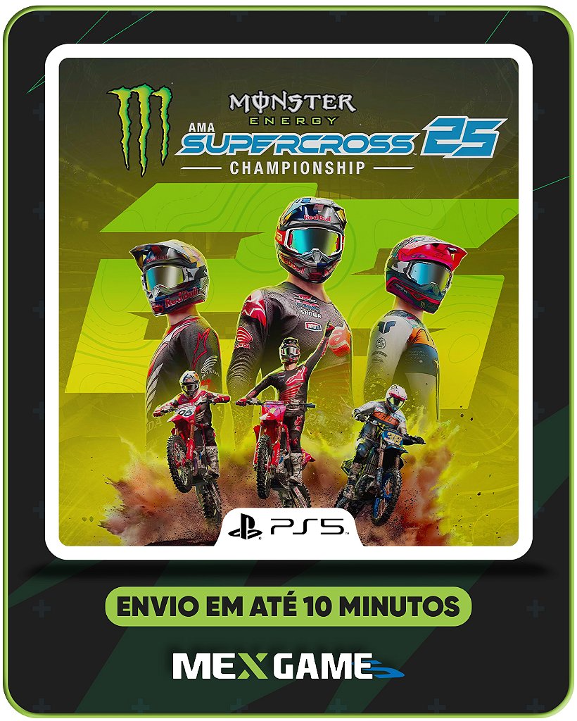 MONSTER ENERGY SUPERCROSS 25 - PS5 - MÍDIA DIGITAL