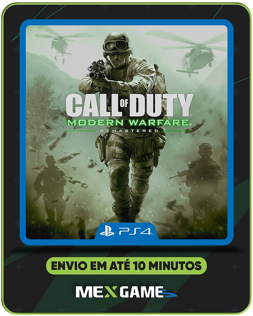 CALL OF DUTY MODERN WARFARE REMASTERED - PS4 - MÍDIA DIGITAL