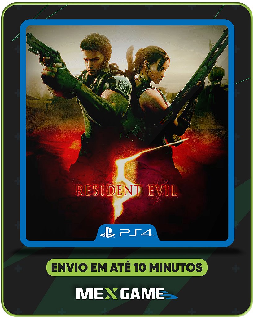 RESIDENT EVIL 5 - PS4 - MÍDIA DIGITAL