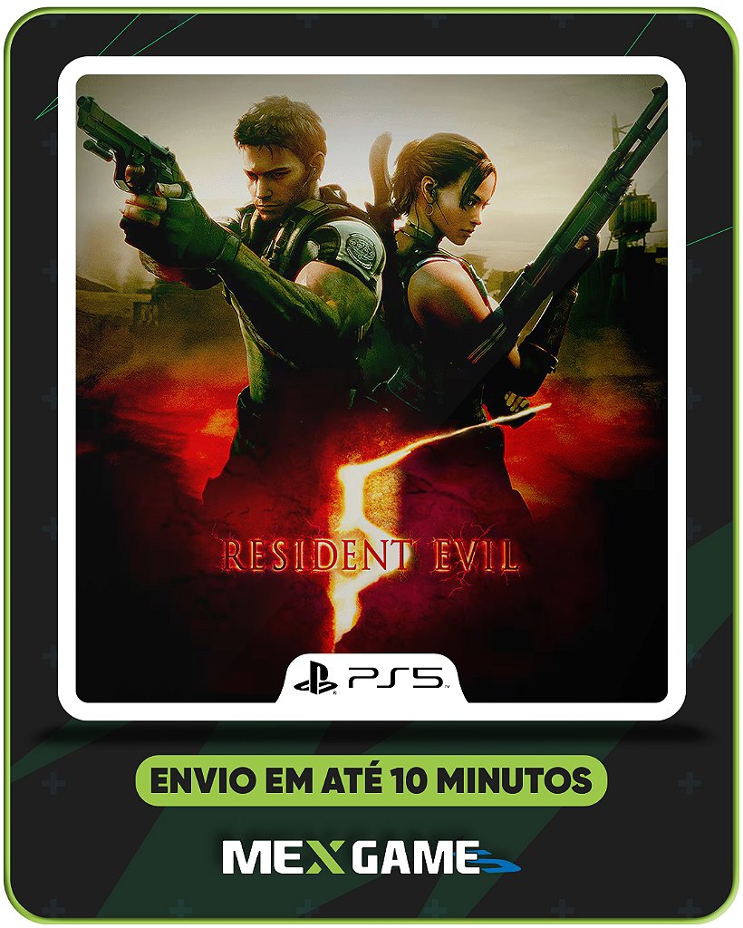 RESIDENT EVIL 5 - PS5 - MÍDIA DIGITAL