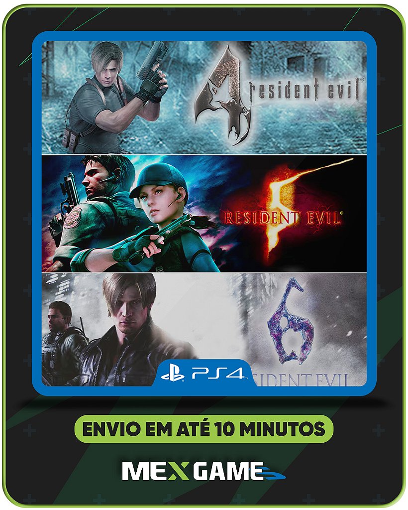 RESIDENT EVIL TRIPLE PACK - PS4 - MÍDIA DIGITAL