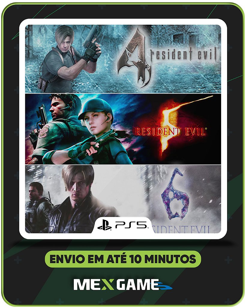 RESIDENT EVIL TRIPLE PACK - PS5 - MÍDIA DIGITAL