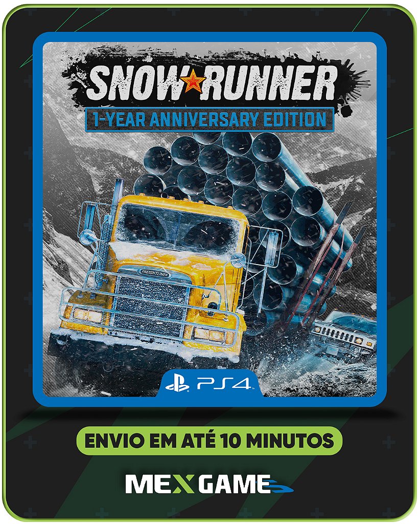 SNOWRUNNER 1 YEAR EDITION - PS4 - MIDIA DIGITAL