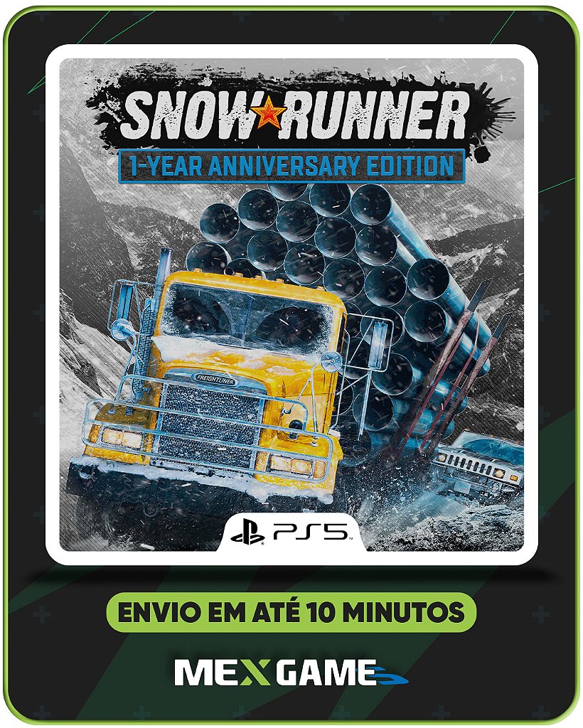 SNOWRUNNER 1 YEAR EDITION - PS5 - MIDIA DIGITAL