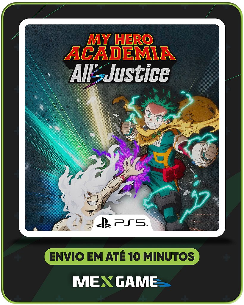 MY HERO ACADEMIA: ALL’S JUSTICE - PS5 - MÍDIA DIGITAL