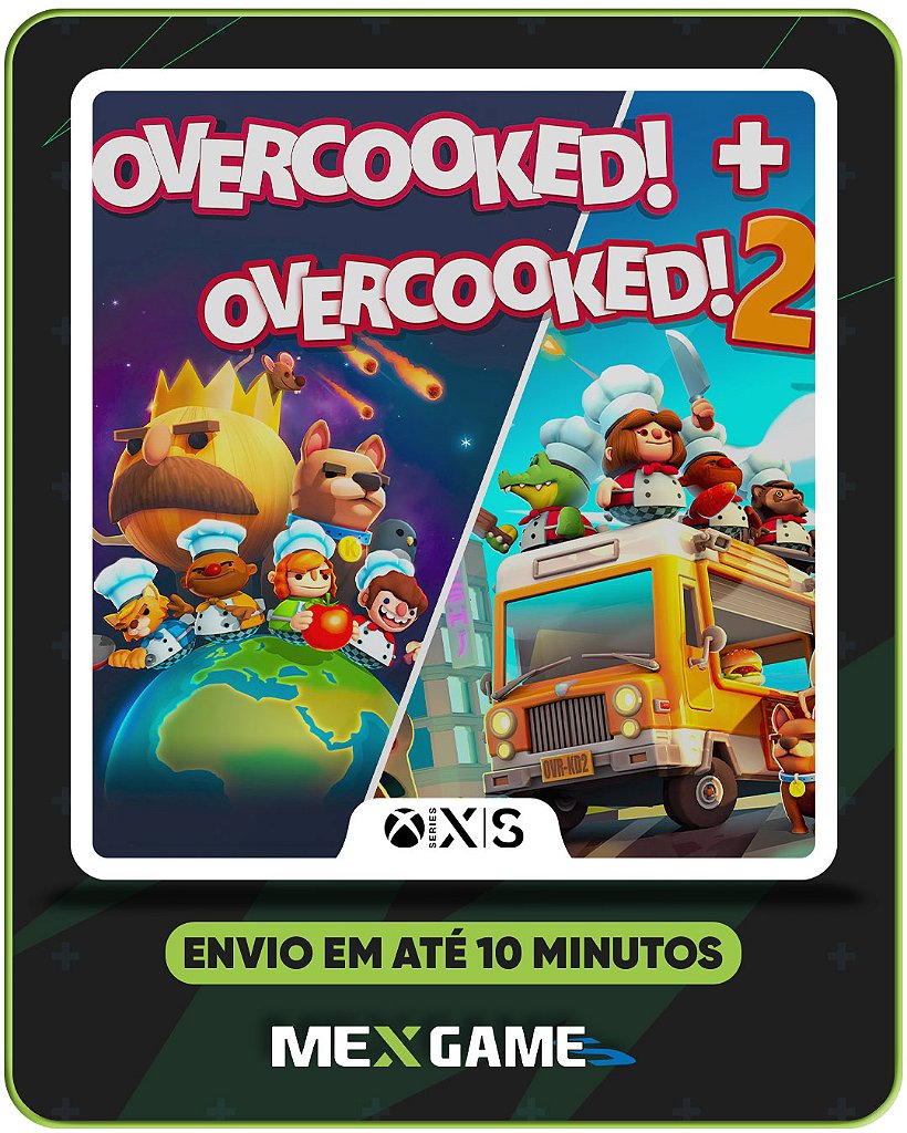 OVERCOOKED + OVERCOOKED! 2 - XBOX SERIES X|S - MÍDIA DIGITAL