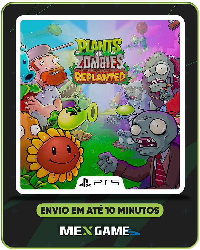 PLANTS VS ZOMBIES REPLANTED - PS5 - MIDIA DIGITAL