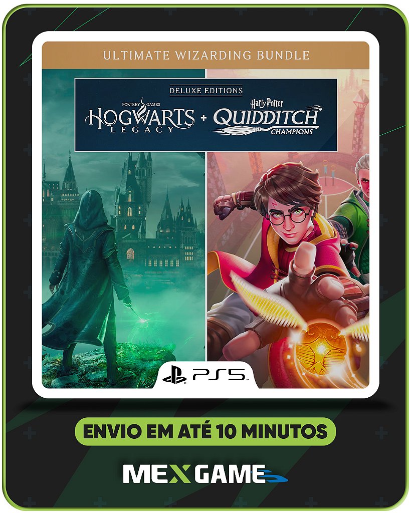HOGWARTS LEGACY DELUXE + HARRY POTTER OS CAMPEÕES DO QUADRIBOL - PS5 - MÍDIA DIGITAL