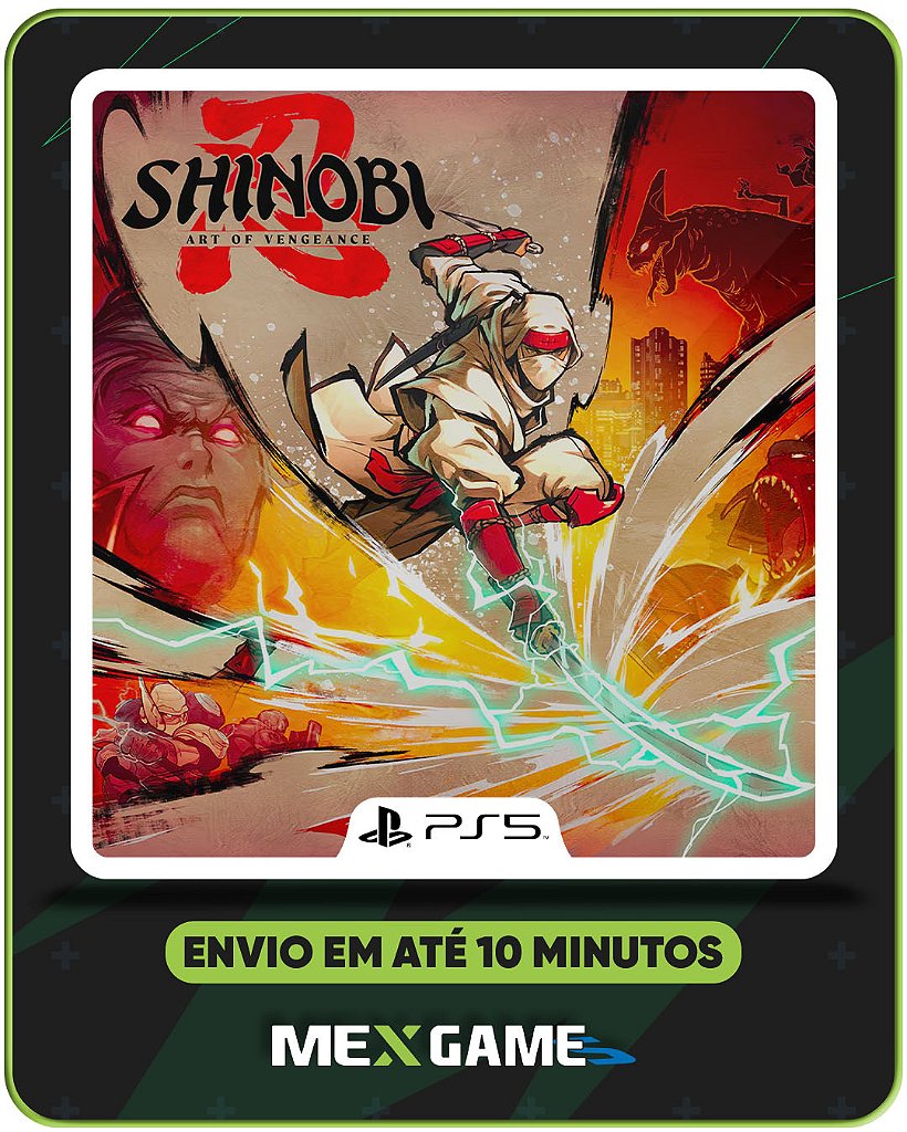 SHINOBI: ART OF VENGEANCE - PS5 - MÍDIA DIGITAL