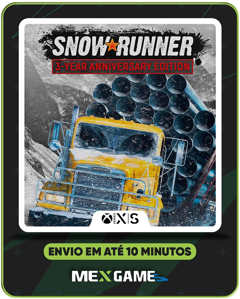 SNOWRUNNER 3 YEAR EDITION - XBOX SERIES X|S - MÍDIA DIGITAL