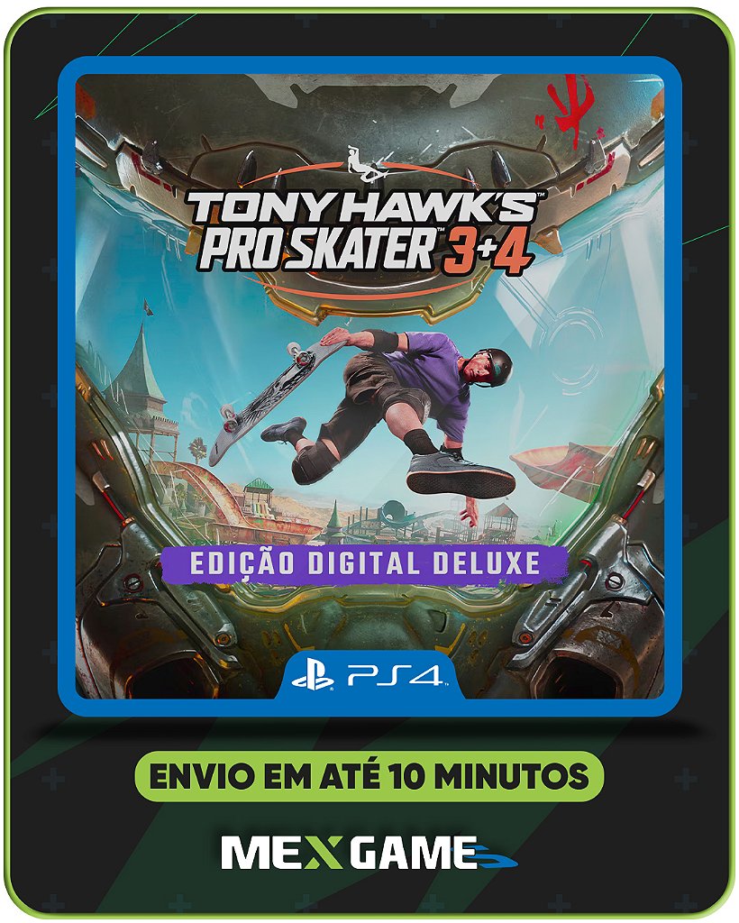 TONY HAWKS PRO STAKER 3 + 4 DELUXE EDITION - PS4 - MÍDIA DIGITAL