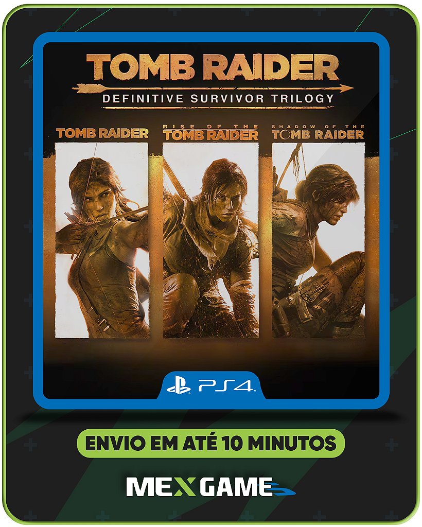 TOMB RAIDER: DEFINITIVE SURVIVOR TRILOGY - PS4 - MIDIA DIGITAL